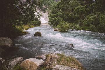 stream near boyabreen in south norway