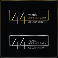 Obraz premium 44th years anniversary celebration background