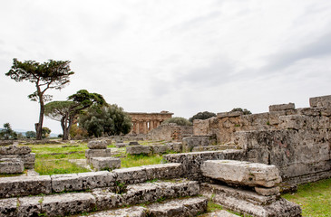 Hera-Tempel oder auch Poseidon- oder Neptun-Tempel, Archäologische Stätte Paestum, UNESCO, Parco Nazionale di Cilento, Provinz Salerno, Region Campania, Kampanien, Italien