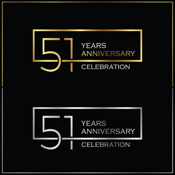 51st years anniversary celebration background