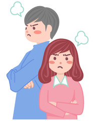 ケンカ中のカップル