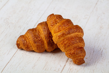 Sweet tasty croissant