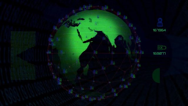 mundo girando y aumento del n&uacute;mero de usuarios y seguridad blockchain