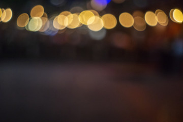 defocused bokeh light, abstract background at night photo