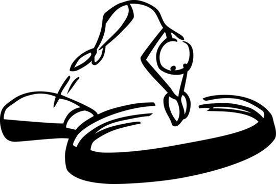 Stickman diving into a loupe by jziprian