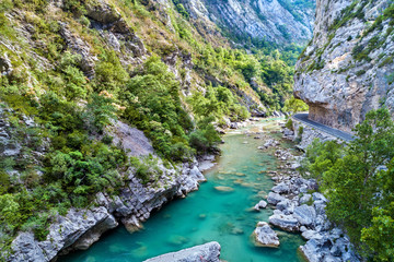 View of the Verdon river in France