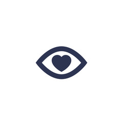 Eye and heart icon