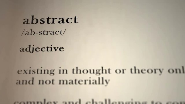 Abstract Definition