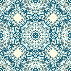 Unique, abstract floral color pattern. Seamless vector illustration. For design, wallpaper, background, fantastic print.