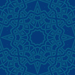 Geometric floral ornament. seamless art-deco pattern. vector illustration. for design, wallpaper, invitation