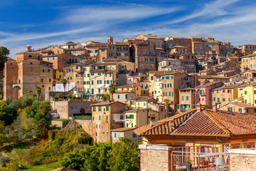 Obraz premium Siena. View of the old city district.