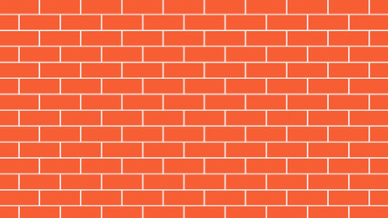 Obraz premium Red or orange brick wall background