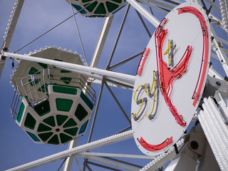 Riesenrad an der Nordsee auf Sylt