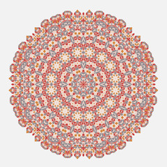 Mandala. Ethnicity round ornament. Ethnic style. Elements for invitation cards, brochures, covers. Oriental circular pattern. Arabic, Islamic, moroccan, asian, indian native african motifs.
