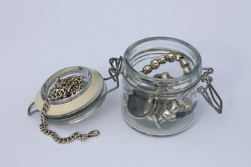 Silberschmuck im Weckglas