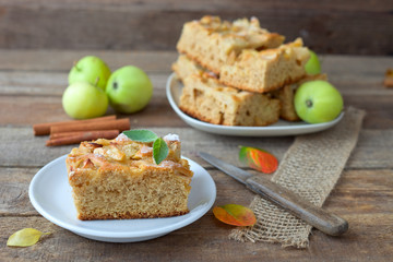 Apfelkuchen mit Zimt