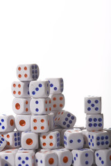 a lot of dice, the texture of the game concept