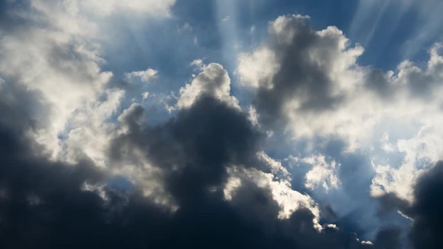 Cloudy Sky Timelapse in the Sun