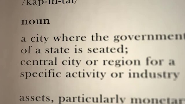 Capital Definition