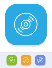 Vinyl Disk - Tile Stroke Icons