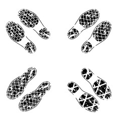 Grunge shoes tracks