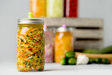 Fermented Vegetables on isolated background