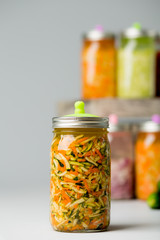 Fermented Vegetables on isolated background