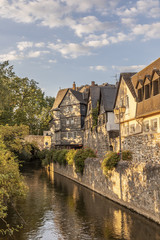 Fototapeta premium old houses at river Lahn in Wetzlar