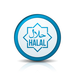 Halal button icon