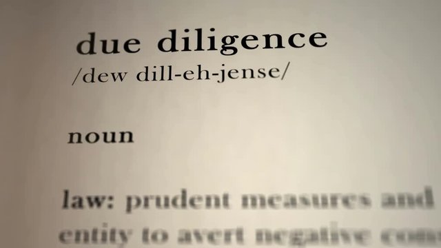 Due Diligence Definition