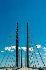 Fototapeta premium Öresund bridge, driving from Denmark to Sweden
