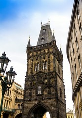 Powder gate (build in 1475). Prague, Czechia.