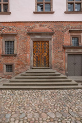 Fototapeta na wymiar old door in the fortress