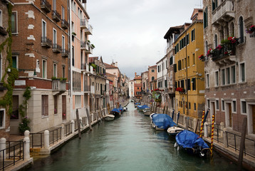 Fototapeta na wymiar Rio della Fornace, Stadtteil (sestiere) Dorsuduro, Venedig, Venezia, Italien