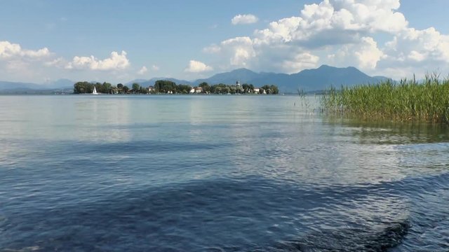 Lake Chiemsee, Sailing Boat, Fraueninsel