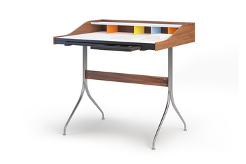 Wooden Desk. 3d render