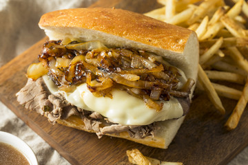 Homemade Beef French Dip Sandwich