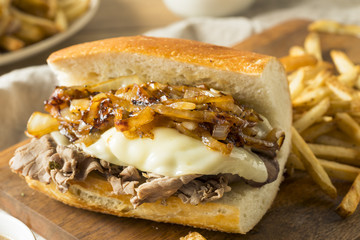 Homemade Beef French Dip Sandwich