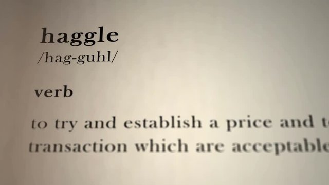 Haggle Definition