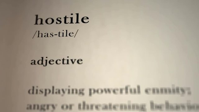Hostile Definition