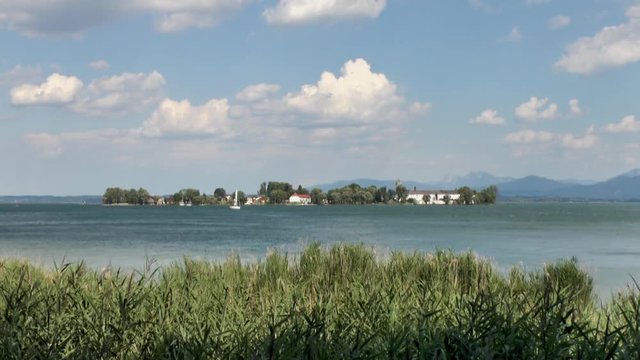 Lake Chiemsee, Sailing Boat, Fraueninsel