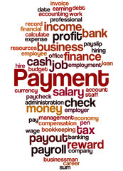 Payment word cloud concept