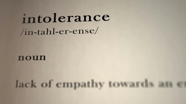 Intolerance Definition