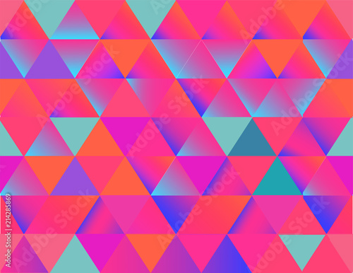 Abstract Geometric Background In Vibrant And Feminine Colorful