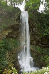 Fototapeta na wymiar Waterfall in Lillafured in Northern Hungary