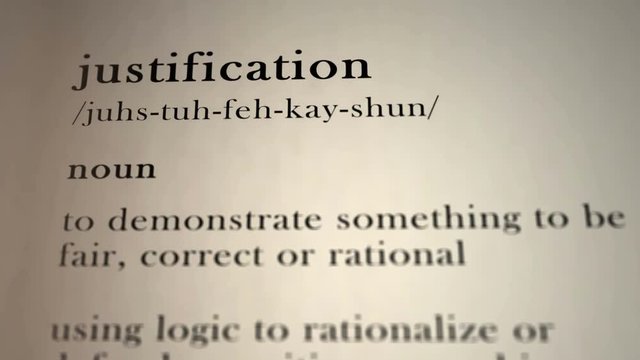 Justification Definition