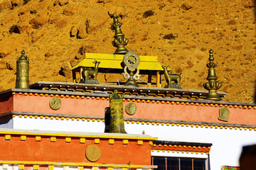 in a Buddhist monastery in Tibet