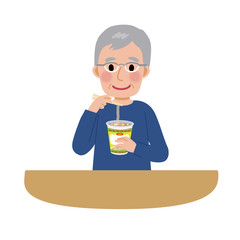 カップラーメン イラスト カップ麺 インスタントラーメン Wall Mural Matsu