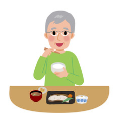高齢者の食事 栄養士 イラスト セット 60 S Wall Mural 60 Matsu