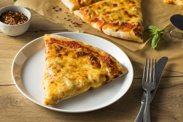 Homemade Greasy New York Cheese Pizza